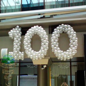 3 Плетеные цифры 140 см на 100-летний юбилей компании